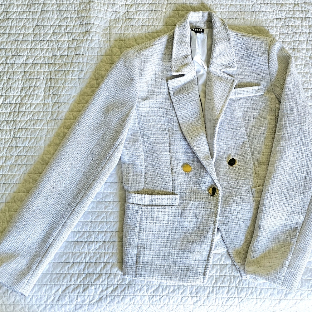 White I.N.C. tweed blazer